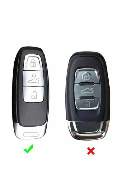 Audi A3 2021 A6l A7 A8 Q8 E Tron C8 D5 Anahtar Kılıfı Turuncu - Resim 2