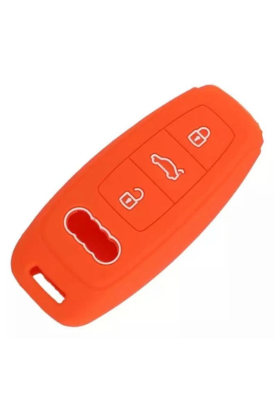 Audi A3 2021 A6l A7 A8 Q8 E Tron C8 D5 Anahtar Kılıfı Turuncu ürün görseli