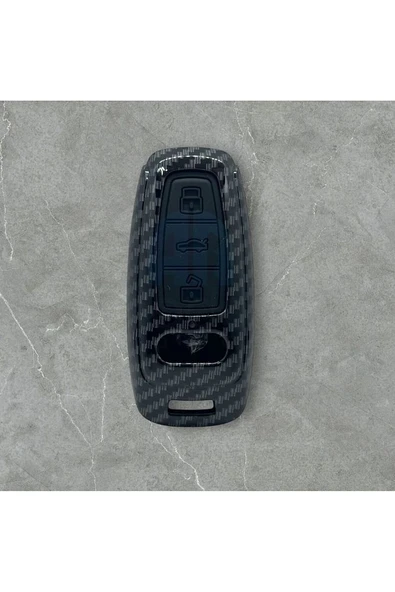 Audi A6 A7 A8 E-tron Q8 Q5 C8 A3 D5 Karbon Anahtar Kılıfı Anahtarsız Çalıştırma 2.Resime Bakınız - Resim 3