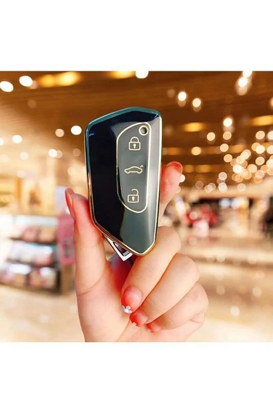 Volkswagen Caddy 2021 Model Lüx Kaliteli Anahtar Koruma Kılıfı (KABI) 1.sınıf Üründür ürün görseli