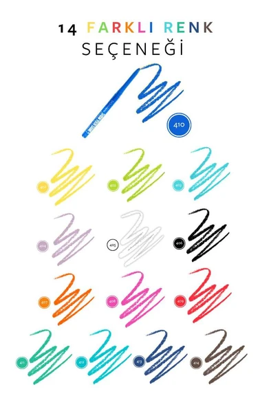 Show by Pastel Show Your Game Waterproof Gel Eye Pencil - Jel Göz Kalemi 410 - Resim 7