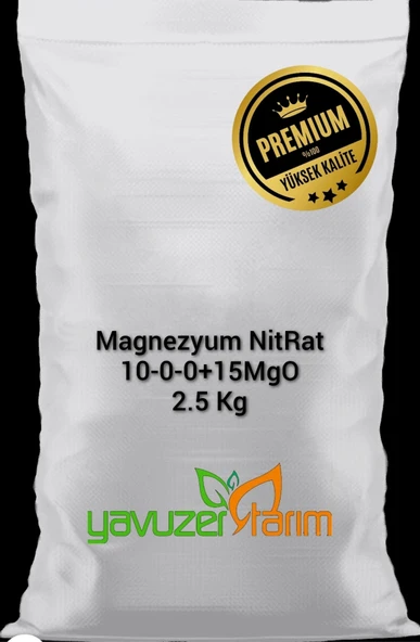 Magnezyum Nit-Rat (10-0-0+ 15 Mgo Magnezyum Gübre 2,5 kg