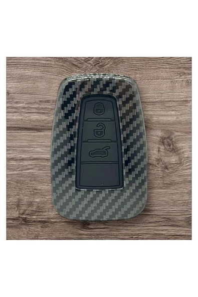 Toyota C-hr Corolla Rav4 Land Cruiser Karbon Anahtar Kılıf 2resime Bakınız Logo Yeri Arkada Uygundur ürün görseli