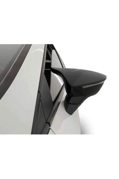 Seat Leon Mk3 Ve Mk3.5 Uyumlu Yarasa Batman Siyah Parlak Ayna Kapağı Yapıştırmalı - Resim 3