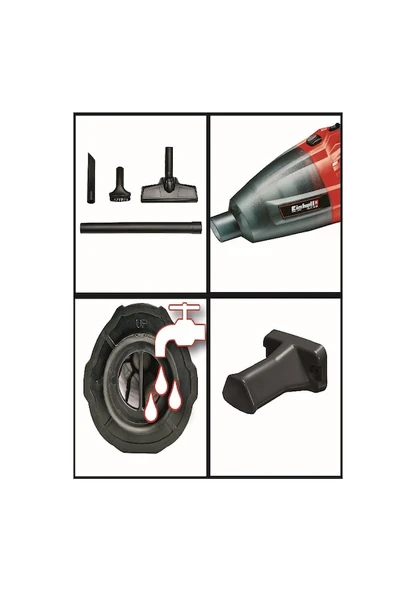 Einhell TE-VC 18 Li - Solo, Akülü Süpürge ve Einhell 18V 2,5 Ah PXC Starter Kit (Başlangıç Seti) - 3