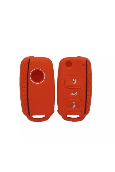 2 Adet Leon Golf Polo Ibiza Silikon Anahtar Koruma Kılıfı Siyah Ve Mavi - Resim 3