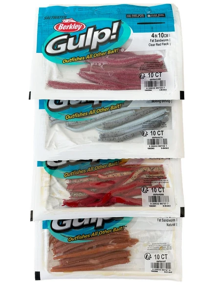 Berkley Gulp Fat Sandworm 10cm LRF Silikon Yem - 1