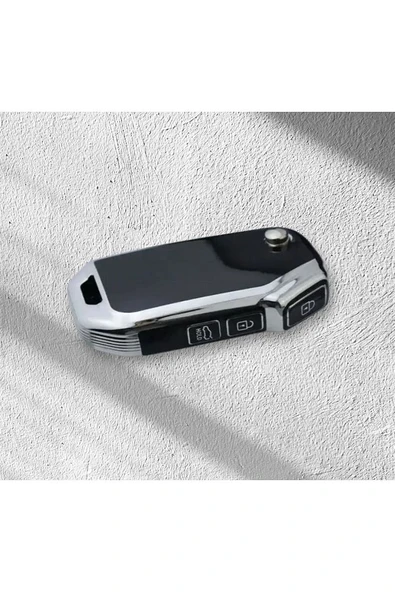 Kia Sportage R Stinger Gt Sorento Ceed Cd Cerato Forte Anahtar Kılıfı Siyah/gümüş 2.Resime Bakınız ürün görseli