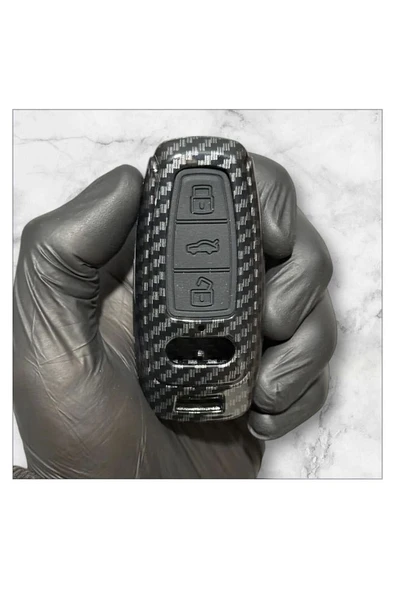 Audi A6 A7 A8 E-tron Q8 Q5 C8 A3 D5 Karbon Anahtar Kılıfı Anahtarsız Çalıştırma 2.Resime Bakınız ürün görseli