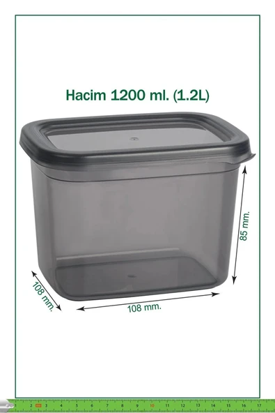 SAKLAMA KABI DİKDÖRTGEN 1200 ML