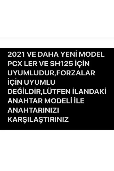 Honda Pcx 2021-2022-2023-2024-2025 Model Uyumlu Anahtar Kılıfı Mavi/gold Forza Için Uymaz - Resim 3