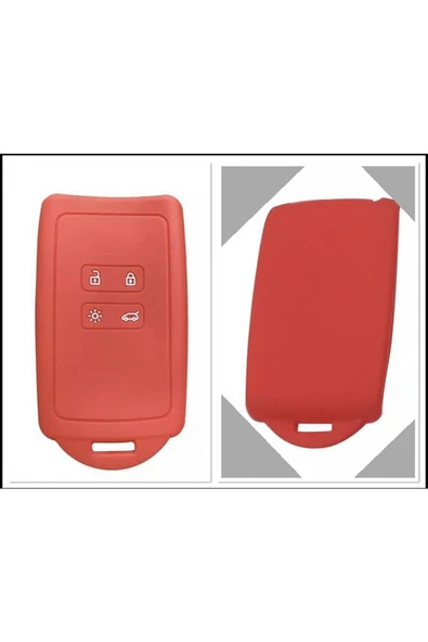 2 Adet Kırmızı Renk Clio 5 Megane 4 Kadjar Dacia Duster Silikon Anahtar Kılıfı ürün görseli