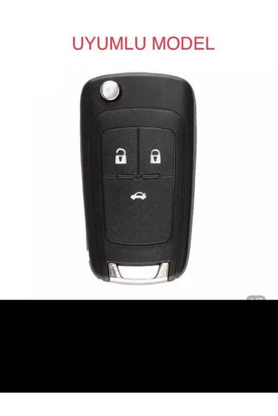 Astra Insignia Corsa 3 Tuş Silikon Anahtar Koruma Kılıfı Mavi Renk - Resim 2