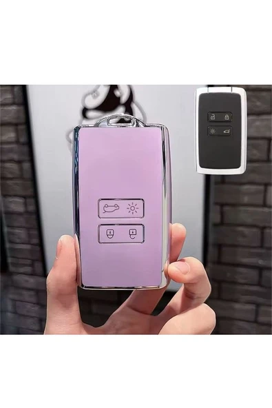 Koleos Clio 5 Zoe Megane E-tech Rafale Austral Kadjar Captur Anahtar Kılıfı Lila 2.Resime Bakınız ürün görseli