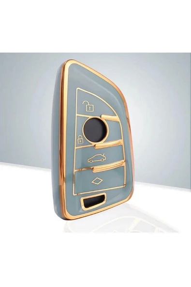 Bmw F15 G20 F48 F39 X5 X6 Üçgen Tip Anahtar Koruma Kılıfı (KABI) Gri Renk ürün görseli