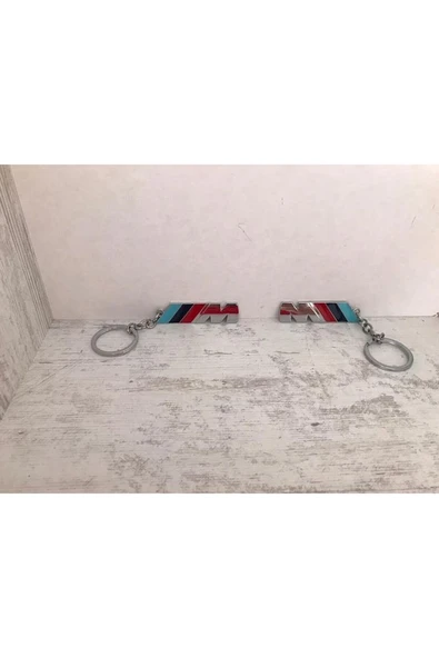 Bmw M Bmw-m Metal Krom Kaplı Anahtarlık Çift Yönlüdür 1 Adet - Resim 2