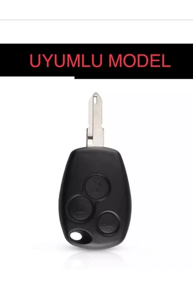 Clio Kangoo Megane Modus Laguna Scenic Silikon Anahtar Koruma Kılıfı Siyah Renk 3 Tuşlu - Resim 2