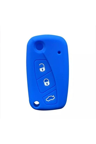 Punto Panda Doblo Ducato Uno Silikon Anahtar Koruma Kılıfı Mavi Renk ürün görseli