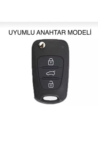 Accent Era I20 I30 Elantra Silikon Anahtar Koruma Kılıfı Siyah Renk Lütfen Anahtar Teyiti Yapınız - Resim 3