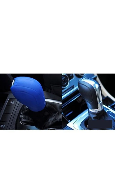Leon Golf Passat Polo Ibiza 3lü Set Anahtar Dsg Ve El Fren Silikon Koruma Kılıfı Mavi Set - Resim 2