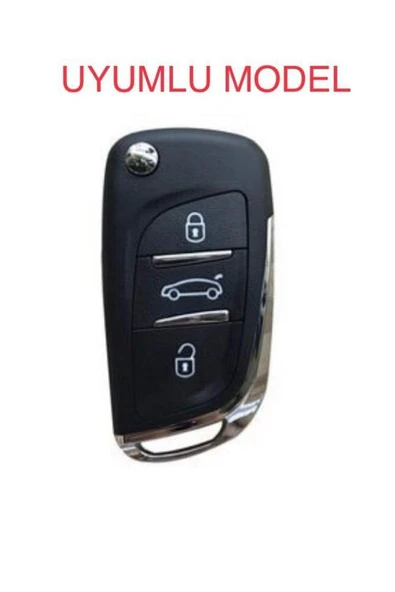 2 Adet Citroen C4 C5 C-quatre Uyumlu Silikon Anahtar Koruma Kılıfı Mavi Ve Kırmızı Renk - Resim 2