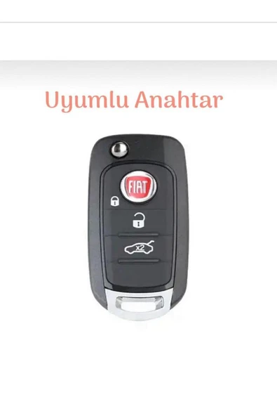 Fiat Egea 500X Uyumlu Anahtar Koruma Kılıfı Siyah/Gold  2.Resime Lütfen Bakınız - Resim 2