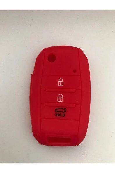Rio Ceed Cerato Sportage Silikon Anahtar Koruma Kılıfı Kırmızı Renk - Resim 2