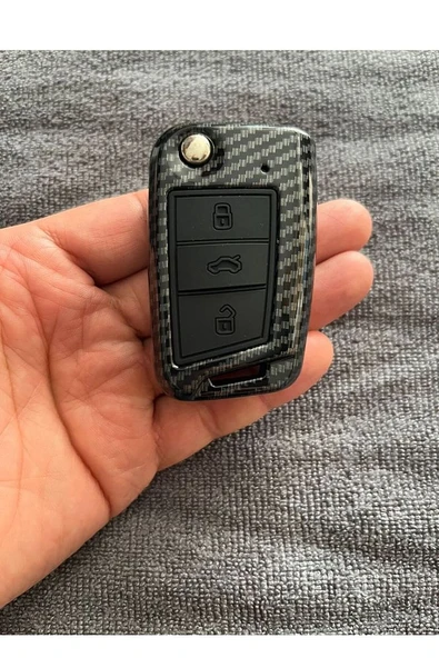 Seat Leon Fr İbiza Fr Arona Ateca Uyumlu Karbon Anahtar Kılıfı 2.Resime Bakınız - Resim 4