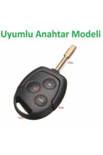 Ford Fiesta Mondeo Focus Transit Fusion Anahtar Koruma Kılıfı Siyah Renk - Resim 2