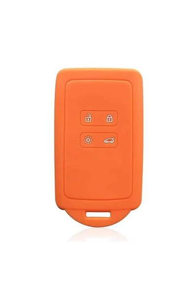 Dacia Duster Sandero Stepway Silikon Anahtar Kılıfı Turuncu Renk (Arkası Kapalıdır) ürün görseli