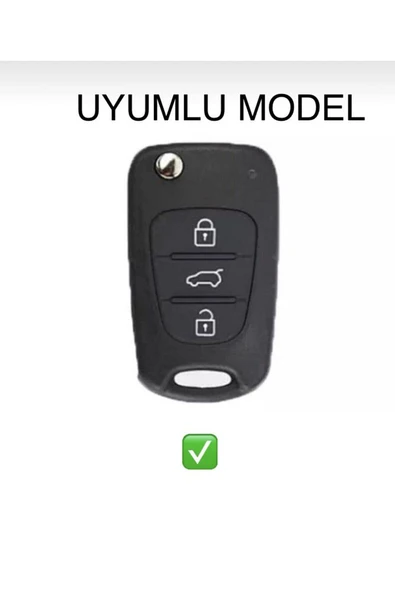 Accent Era I20 I30 Elantra Silikon Anahtar Koruma Kılıfı Kırmızı Renk Lütfen Anahtar Teyiti Yapınız - Resim 3