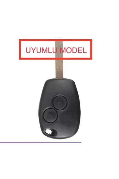 Clio Megane Duster Sandero Captur 2 Tuşlu Silikon Anahtar Koruma Kılıfı Kırmızı Renk - Resim 2