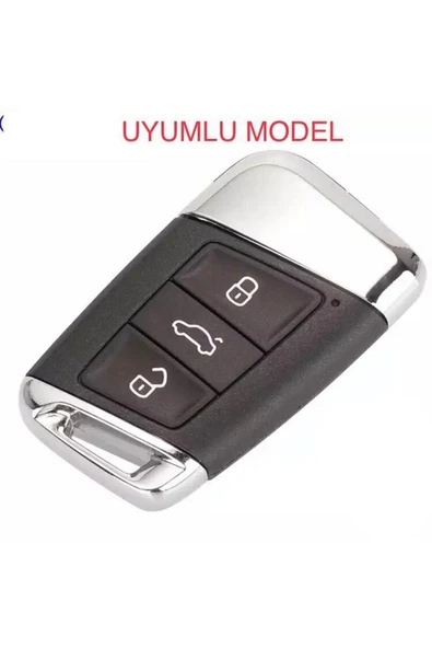 Ateca Passat B8 Ve Süper B Silikon Anahtar Koruma Kılıfı Mavi Renk - Resim 2