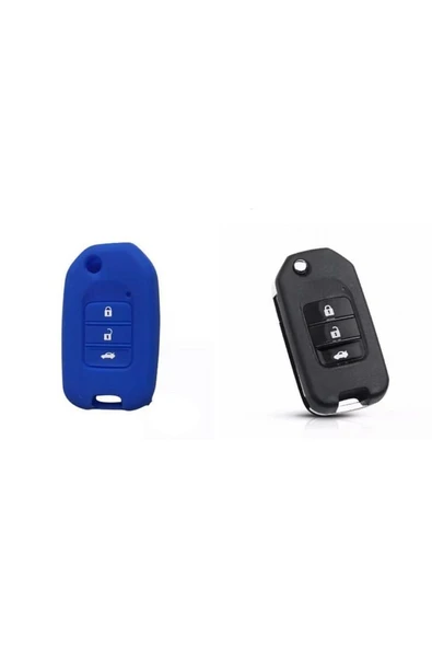 Civic Fc5 Crv Hrv Sustalı Silikon Anahtar Kılıfı 1 Adet Mavi Renk ürün görseli