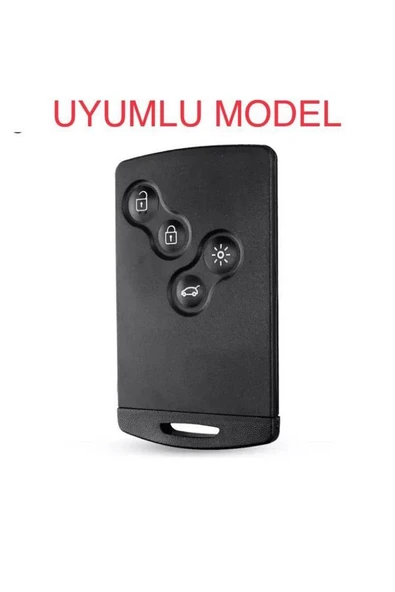 2 Adet Siyah Renk Clio Logan Megane3 Silikon Anahtar Kılıfı Kart Ile Yuvaya Girmez - Resim 2