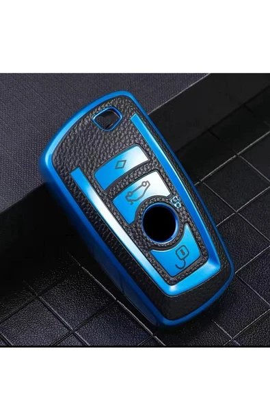 Bmw F30 F32 F10 F20 Uyumlu Anahtar Koruma Kılıfı 2.resime Bakınız Mavi Renk ürün görseli