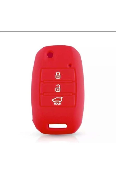 2 Adet Rio Ceed Cerato Sportage Silikon Anahtar Koruma Kılıfı Kırmızı Ve Siyah Renk - Resim 4