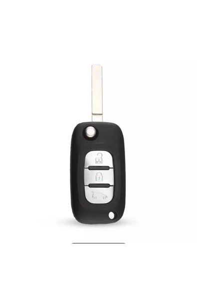 Megane Clio Fluence Silikon Anahtar Koruma Kılıfı Siyah Renk - Resim 3