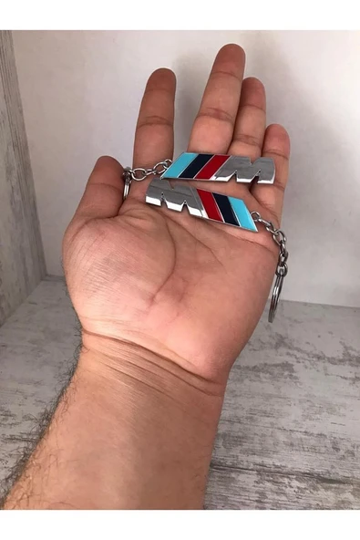Bmw M Bmw-m Metal Krom Kaplı Anahtarlık Çift Yönlüdür 1 Adet ürün görseli