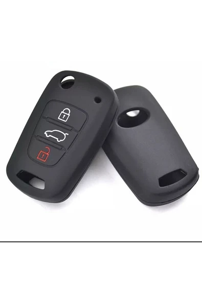 Accent Era I20 I30 Elantra Silikon Anahtar Koruma Kılıfı Siyah Renk Lütfen Anahtar Teyiti Yapınız - Resim 4