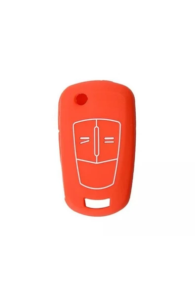 Astra H Corda D Anahtar Silikon Kılıfı 2 Tuşlu Model Kırmızı Renk - Resim 2