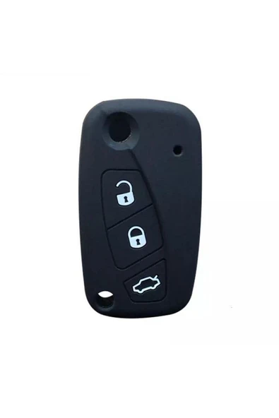 Punto Panda Uno Doblo Ducato Silikon Anahtar Koruma Kılıfı Siyah Renk ürün görseli