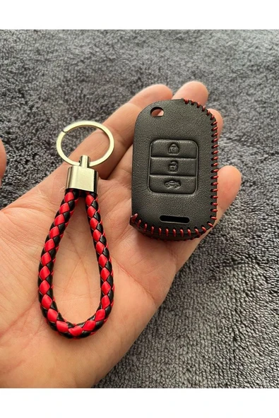 Honda Civic Fc5 Crv Hrv Deri Anahtar Kılıf Ve Örgü Anahtarlık 2.Resime Bakınız Lütfen - Resim 5