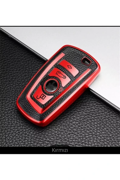 F30 F32 F10 F20 Lüx Anahtar Koruma Kabı 1.sınıf Kaliteli Kırmızı Renk ürün görseli