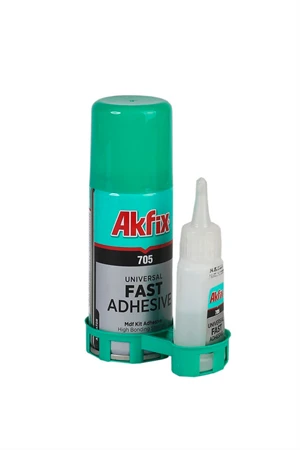 Akfix 705 Hızlı Yapıştırıcı Seti – 200 ml Sprey + 50 gr Aktivator | Çok Amaçlı, Universal Süper Güçlü Yapıştırıcı-Tutkal - 2