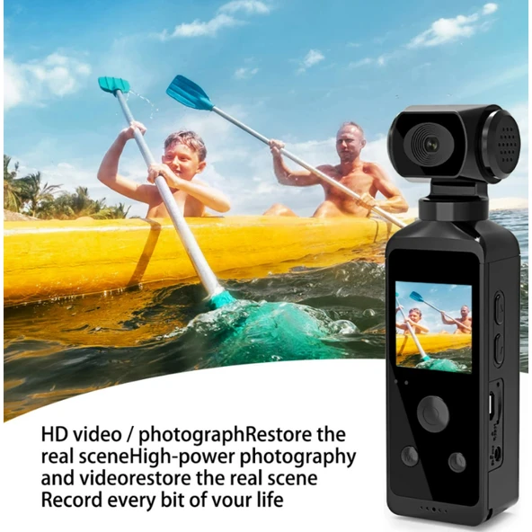 Ozmik K850H 4K Kameralı 3 Eksen Gimbal Sabitleyici Video Kaydedicili  1,3 inç LCD Ekran, 16MP - 6