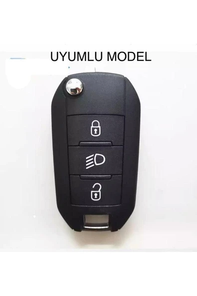 3008 308 508 408 2008 Silikon Anahtar Koruma Kılıfı Kırmızı Renk - Resim 2