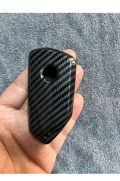 Skoda Yeni Kodiaq 2024 Ve Super B 2024 Uyumlu Karbon Anahtar Koruma Kılıfı 2.resime Bakınız - Resim 3