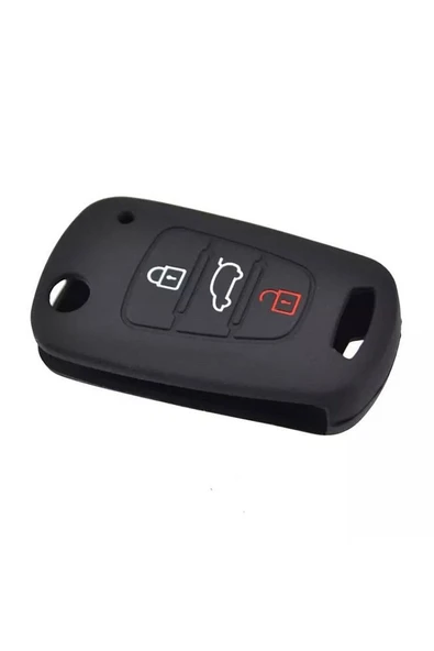 Accent Era I20 I30 Elantra Silikon Anahtar Koruma Kılıfı Siyah Renk Lütfen Anahtar Teyiti Yapınız - Resim 5