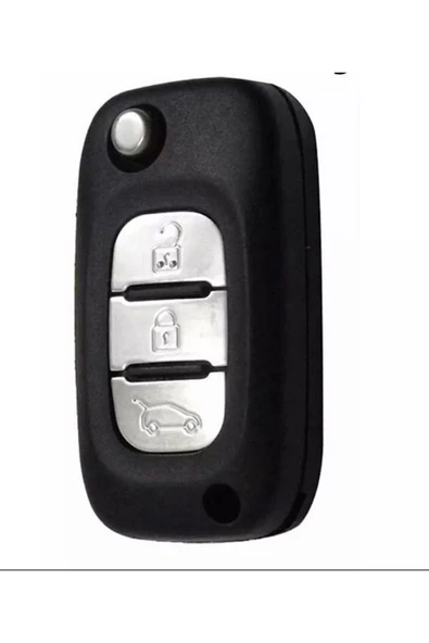 Megane Clio Fluence Uyumlu Silikon Anahtar Koruma Kılıfı Mavi Renk - Resim 2